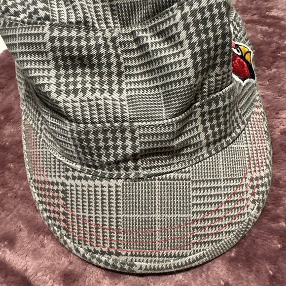 Arizona Cardinals Womens Embroidered Logo Hat Plaid Houndstooth Cap - Picture 6 of 11